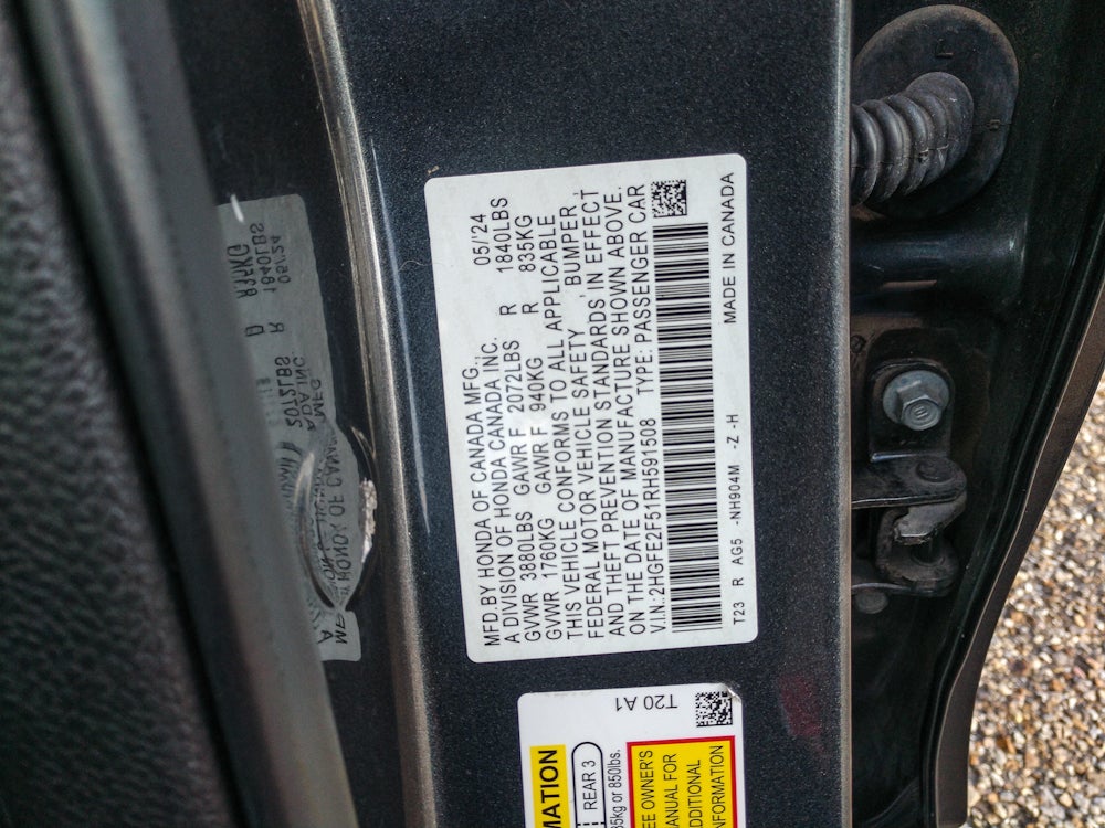 2024 Honda Civic Sedan Sport